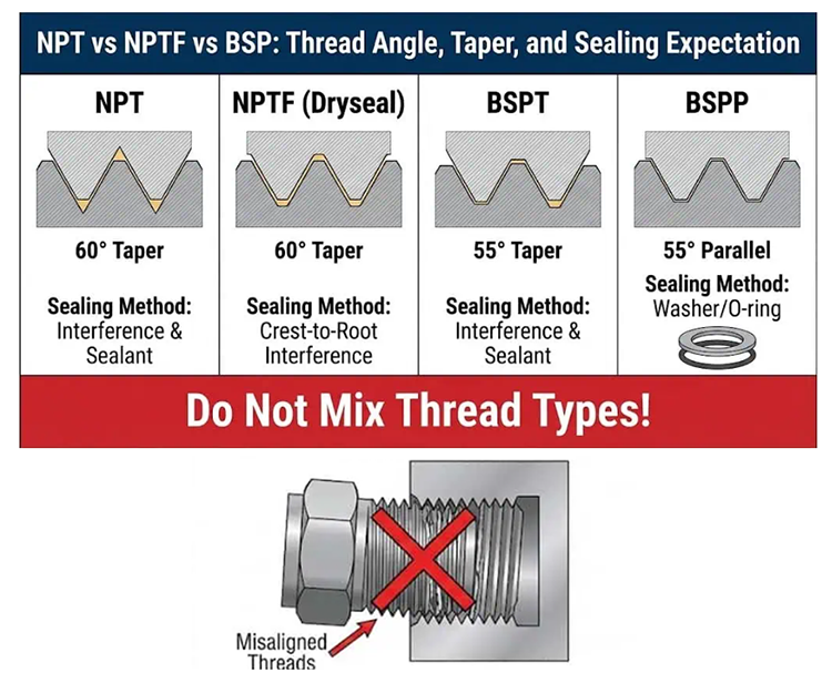 How to Measure NPT Threads Accurately on a Fitting