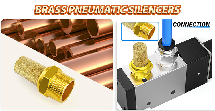How to Choose a Pneumatic Silencer: Brass, Stainless Steel, or Plastic