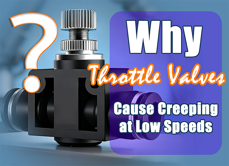 Why Throttle Valves Cause Creeping at Low Speeds in Pneumatic Systems