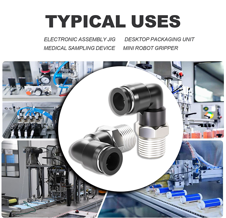 M5 and 4mm Selection Logic for Mini Type Pneumatic Push In Fittings in Micro Equipment
