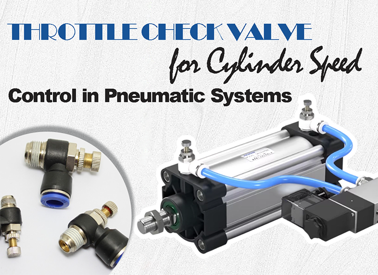 Throttle Check Valve for Cylinder Speed Control in Pneumatic Systems