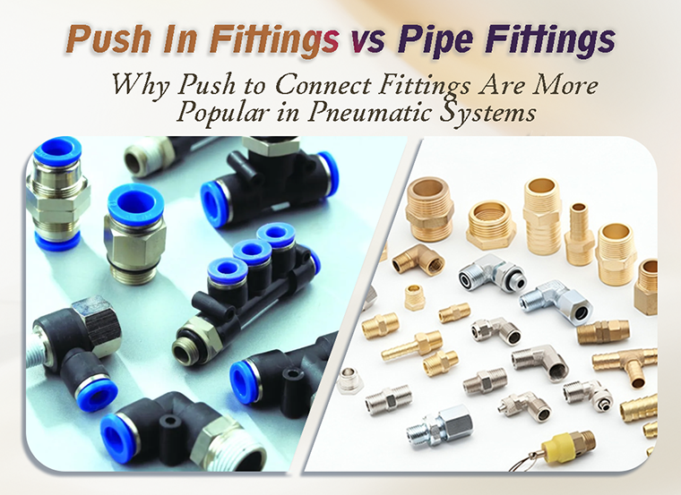 Push In Fittings vs Pipe Fittings: Why Push to Connect Fittings Are More Popular in Pneumatic Systems