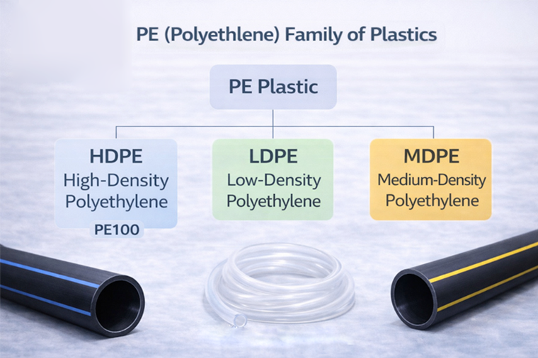 PE100 vs HDPE: Understanding PE Pipe Grades and Material Differences