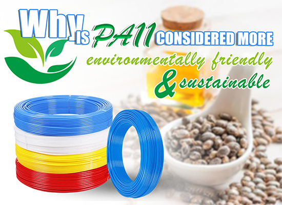 Why is PA11 considered more environmentally friendly and sustainable